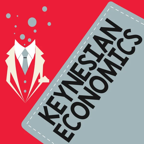 Text Showing Inspiration Keynesian Economics Internet Concept Monetary Fiscal Programs — Fotografia de Stock