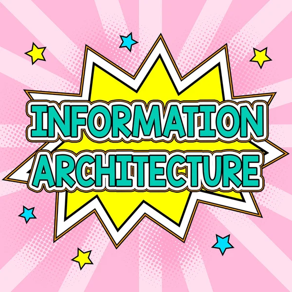 Text showing inspiration Information Architecture, Concept meaning structural design shared information environments