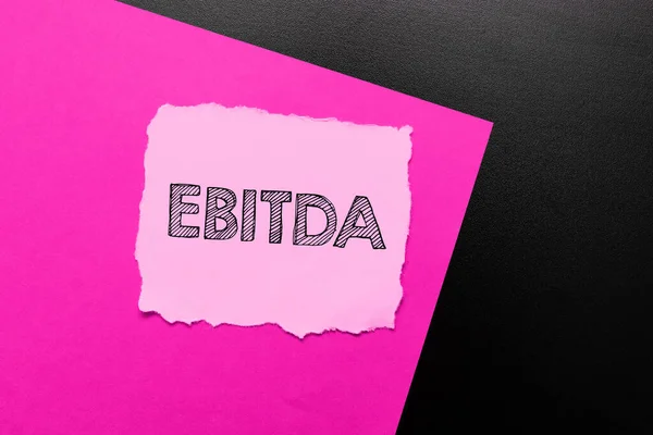 Ebitda Internet Concept Earnings Tax 성과를 평가하기 — 스톡 사진