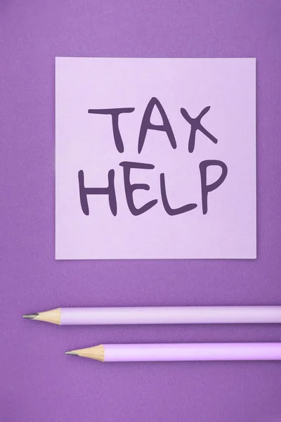 Devlet Gelirlerine Zorunlu Katkıdan Alınan Vergi Yardımı Genel Bakış Yardımını — Stok fotoğraf
