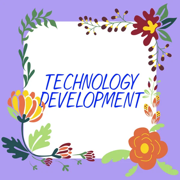 技术发展 商业概念产品和服务的技术变化 — 图库照片