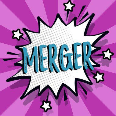 Kavramsal başlık Birleşme, iki şeyin iş genel bakış kombinasyonu özellikle şirketlerin tek bir dairede oturması.