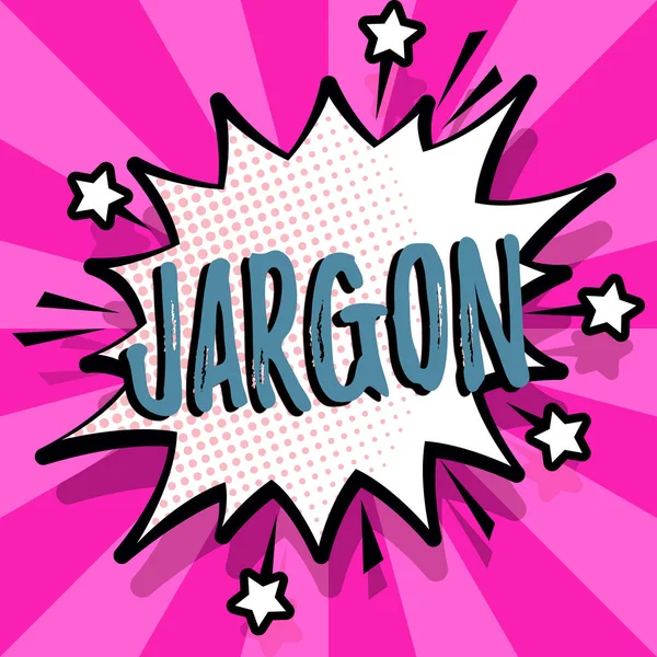 Концептуальне Відображення Jargon Word Написане Спеціальних Словах Або Виразах Які — стокове фото
