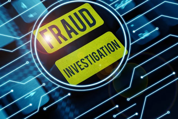 Writing Displaying Text Fraud Investigation Business Approach Process Determining Whether — Stock Photo, Image