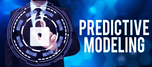 Podepsat Zobrazení Prediktivní Modelování Word Maintenance Strategy Driven Predictive Analytics — Stock fotografie