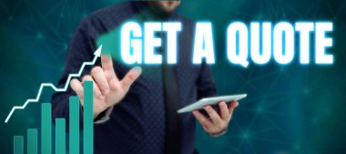 El yazısı işareti, Bir alıntı alın, bir emtianın veya malın son fiyatına sahip olmak için