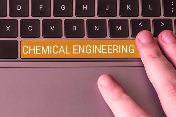 Conceptuele Weergave Chemical Engineering Conceptuele Foto Ontwikkelen Van Dingen Die — Stockfoto