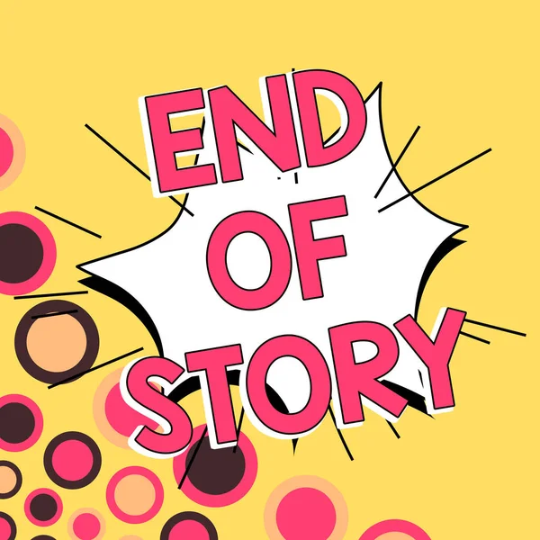 Εγγραφή Εμφάνισης Κειμένου End Story Business Concept Τονίστε Ότι Τίποτα — Φωτογραφία Αρχείου