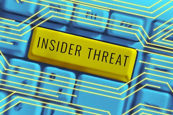 Conceptual Display Insider Threat Business Concept Security Threat Originates Organization — Foto de Stock