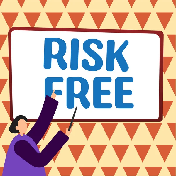 Konzeptionelle Darstellung Risk Free Internet Konzept Etwas Beschreiben Das Keine — Stockfoto