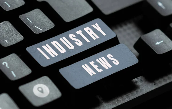 Inspiration Showing Sign Industry News Business Concept Technical Market Report — Stockfoto
