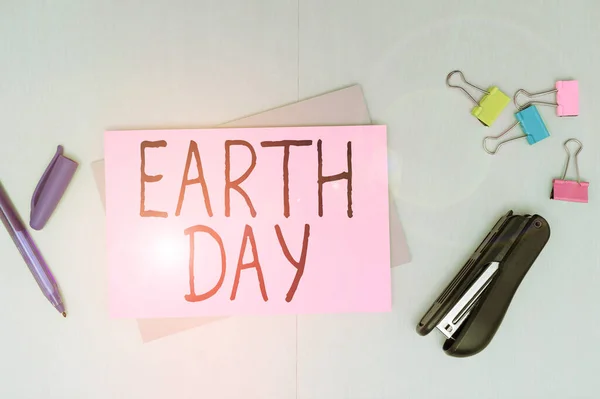 Натхнення Показує День Землі Вплив Бізнесу Всесвітній День Збереження Екології — стокове фото