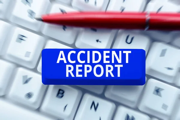 Accident Report Internet Concept Form 사건에 사항을 — 스톡 사진