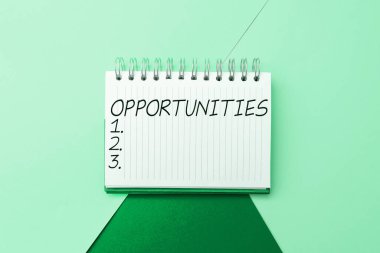 İlham verici işaretler, fırsatlar, yükselme şansı ve elverişli durumlar için kelimeler.