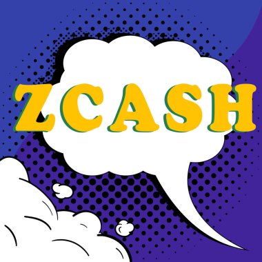 Zcash 'i gösteren imza, şifrelenmiş para ile imzalanmış sözcük, isimsizlik sağlayan merkezi olmayan engelleme zinciri