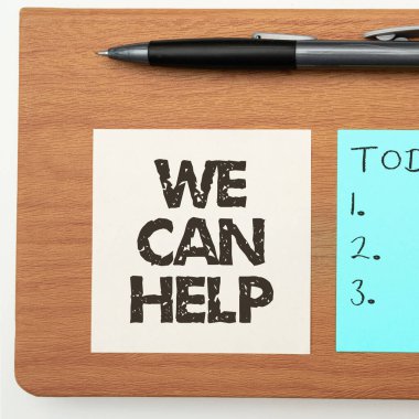 El yazısı işareti. Yardım edebiliriz, internet kavramı. Danışmanlık hizmeti çözümleri vermenizi destekleyelim.