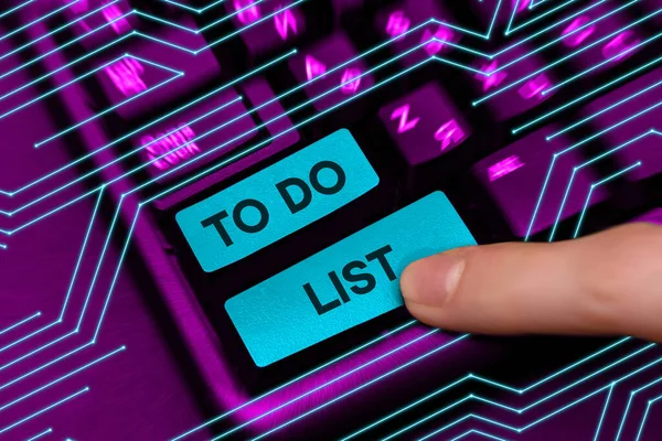 Text Sign Showing List Internet Concept Structure Usually Made Paper — Stockfoto