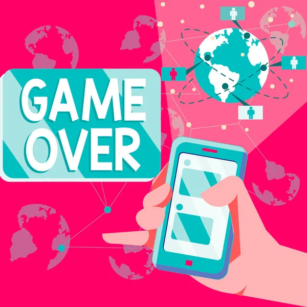 Text Sign Showing Game Business Showcase Situation Particular Sport Reach — Stok fotoğraf
