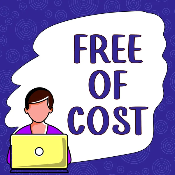 Tekst Pokazujący Inspirację Free Cost Internet Concept Price Trial Version — Zdjęcie stockowe