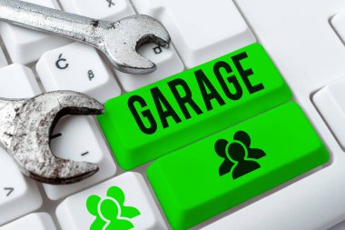 El yazısı metin garajı, bunları koymak için bir araç ya da araç konutlandırmak için iş yaklaşımı