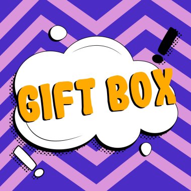 Kavramsal Ekran Hediyesi Kutusu, İş Genel Görünümü Hediyeleri işleyebilen küçük bir para kaynağı