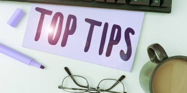 Üst İpuçlarını sunan metin başlığı, iş fikri küçük ama kullanışlı bir tavsiye.