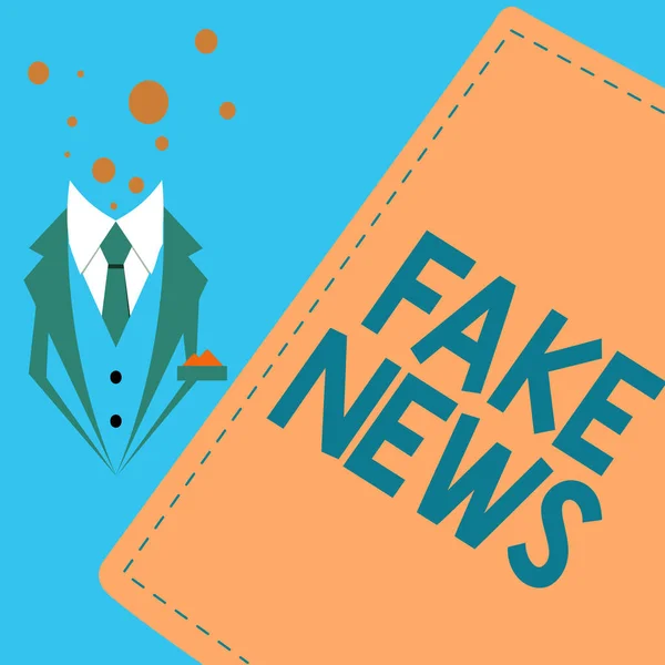 Текст Показує Натхнення Fake News Бізнес Підхід Надаючи Інформацію Людям — стокове фото