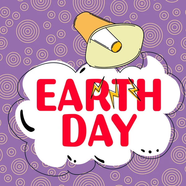 День Землі Всесвітнє Свято Охорони Екології — стокове фото