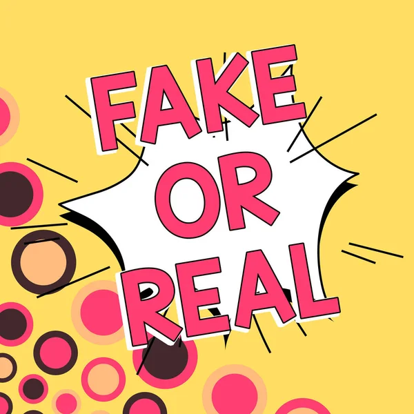 본문을 표시하는 Fake Real Business Overview Difference Facts Obscientional Disinformation — 스톡 사진