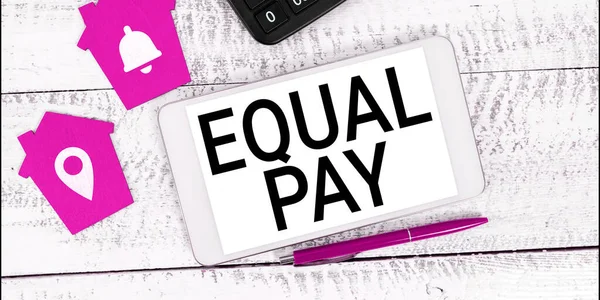Inspiration Showing Sign Equal Pay Concept Meaning Rights Individuals Same — 스톡 사진