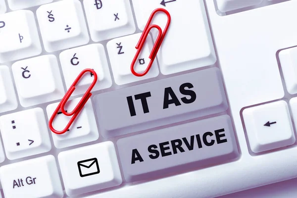 Escribir Mostrando Texto Service Internet Concept Information Technology Giving Services — Foto de Stock