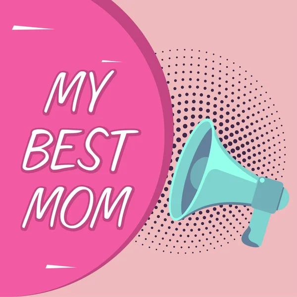 Menulis Menampilkan Teks Best Mom Word Written Appreciation Untuk Ibu — Stok Foto