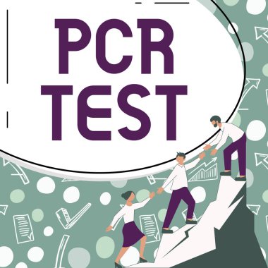 El yazısı işareti Pcr Test, DNA 'nın kısa seqeunce içindeki viral genomun niteliksel tespiti anlamına gelir.