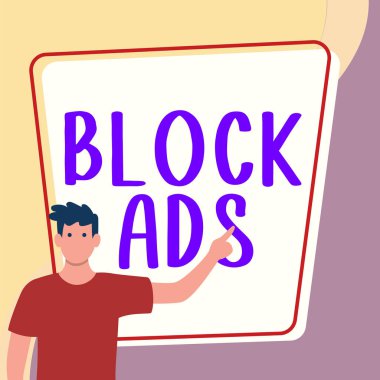 Kavramsal başlık Bloğu Reklamları, Web 'den farklı türde reklamları kaldıracak kavramsal fotoğraf programı