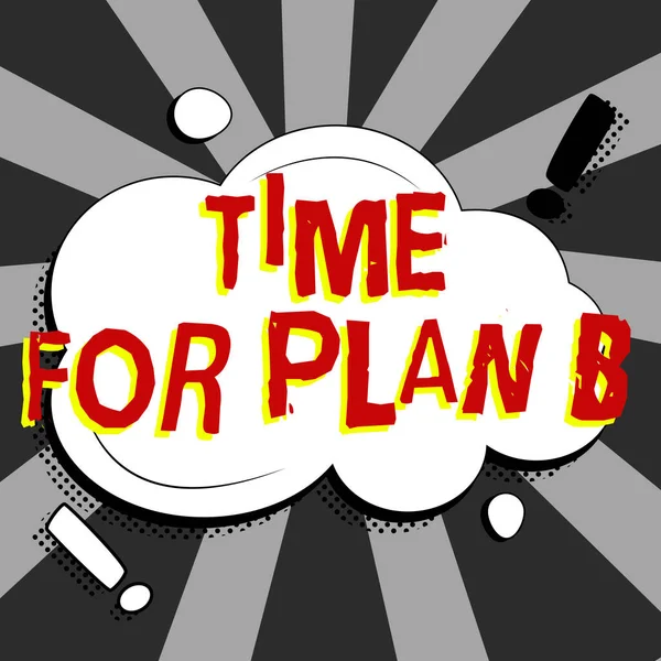 Teksten Weergeven Tijd Voor Plan Internet Concept Arrangementen Voorbereidingen Treffen — Stockfoto