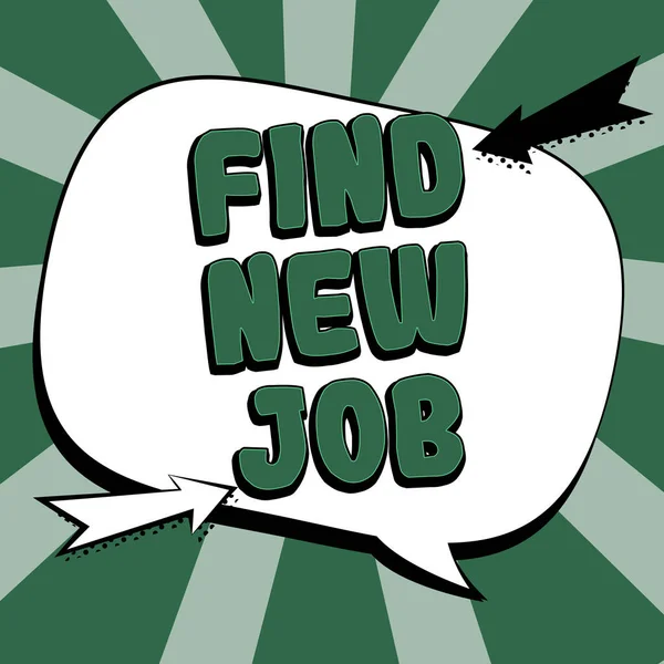 Schilder Mit Der Aufschrift Suche Nach Einem Neuen Job Internet — Stockfoto