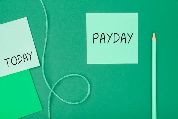 Escrevendo Exibindo Texto Payday Foto Conceitual Dia Que Alguém Pago — Fotografia de Stock
