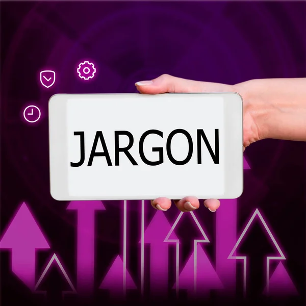 Text Rukopisu Jargon Koncept Znamenající Speciální Slova Nebo Výrazy Které — Stock fotografie
