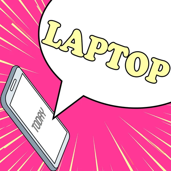 Text Zobrazující Inspiraci Laptop Business Koncept Počítač Který Přenosný Vhodný — Stock fotografie