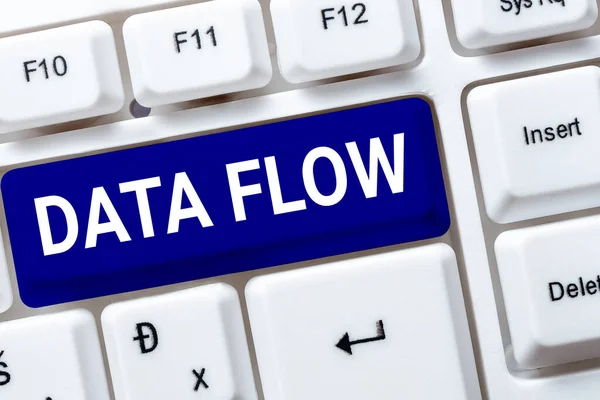 Inspiration Showing Sign Data Flow Concept Meaning Movement Data System — Foto Stock