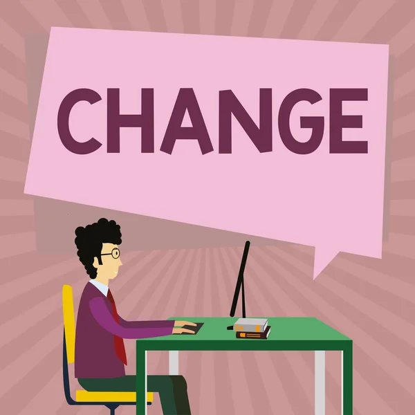 変化を示すテキストキャプション ビジネスアプローチ変革の機会 New Business Ideas — ストック写真