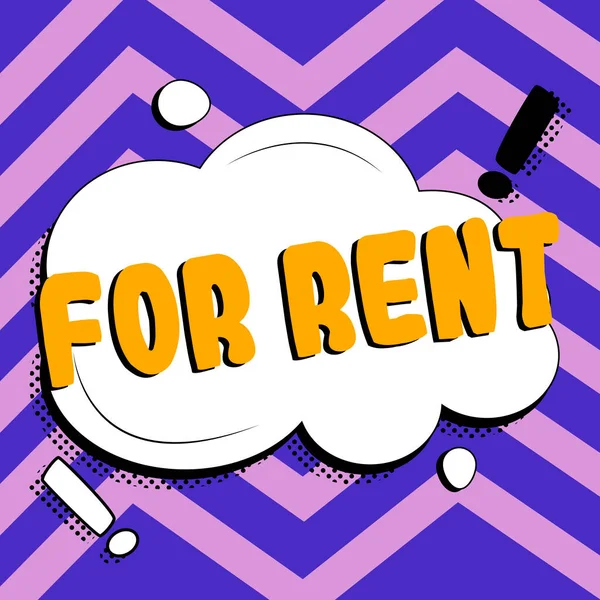 Writing Displaying Text Rent Conceptual Photo You Make Property Available — Fotografia de Stock