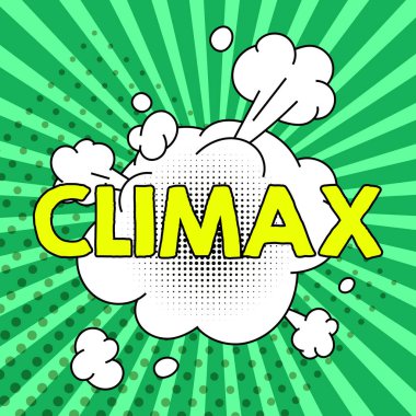 Orgazm işaretini gösteren ilham kaynağı, Kavramsal fotoğraf geliştirme veya çözünürlükteki en yüksek veya en yoğun nokta