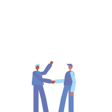 İş arkadaşları gündemi tartışıyor ve yepyeni bilgiler ediniyor. Vektör resmi.