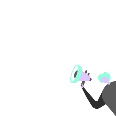 Üniformalı Bayan Bekleme Megafonu Son Teknoloji Bilgilerini Sunar.