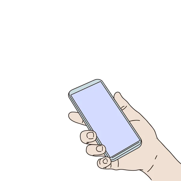 Messaggio Importante Sullo Schermo Del Telefono Cellulare Immagine Vettoriale Colori — Vettoriale Stock