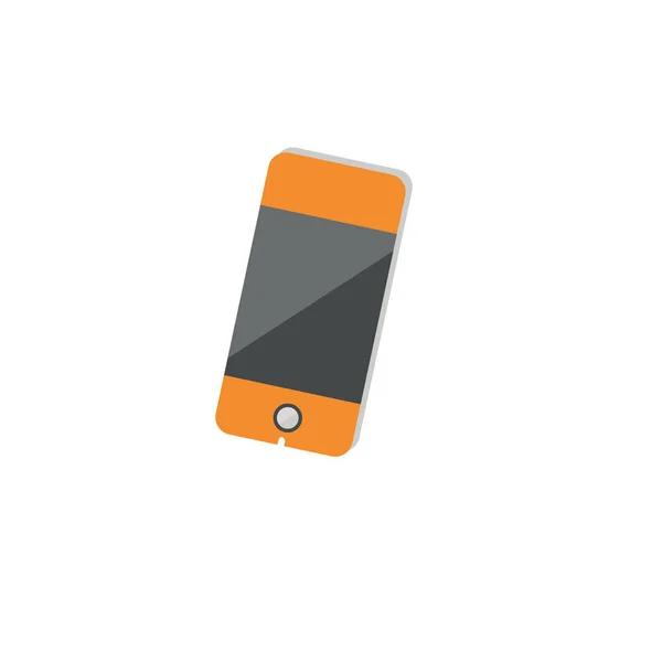 Belangrijk Bericht Het Mobiele Telefoon Scherm Heldere Kleur Vector Afbeelding — Stockvector