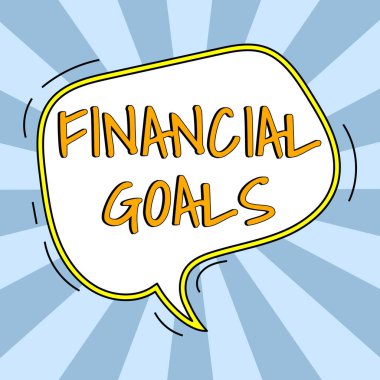 Metin gösteriminin yazılması Finansal Hedefler, iş genel bakış hedefleri genellikle belirli gelecekteki finansal ihtiyaçlar tarafından yürütülür