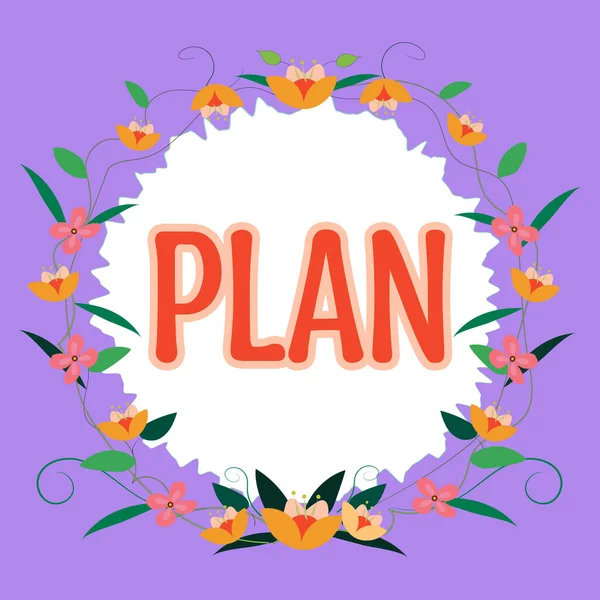 Writing Displaying Text Plan Business Concept Start Detailed Proposal Doing — Stockfoto