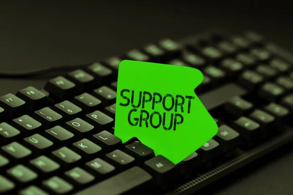 Exibição Conceitual Support Group Concept Meaning Number People Involved Service — Fotografia de Stock